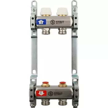 Коллектор Stout SMS 0922 000002 без расходомеров 2 выхода