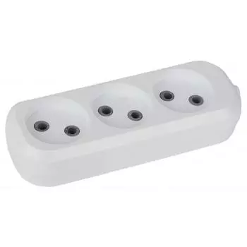 Колодка удлинителя Эра KX-3 ББ0028331 3 розетки без заземления 2200 Вт