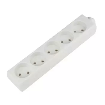 Колодка удлинителя Uniel K-CP5-10 White 5 розеток без заземления 2200 Вт