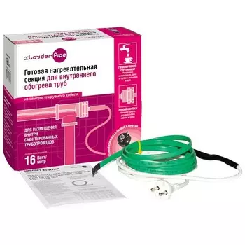 Комплект для обогрева внутри труб xLayder Pipe EHL-16-9 с защитным экраном 144 Вт 9 м