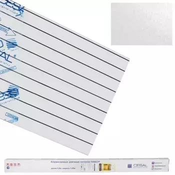 Комплект реечных потолков Cesal S-150 (мозаика кремовая), 3х1 м