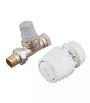 Комплект термостатических элементов Danfoss 1/2" прямой для однотрубных систем