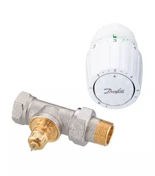 Комплект термостатических элементов Danfoss 3/4" прямой для однотрубных систем