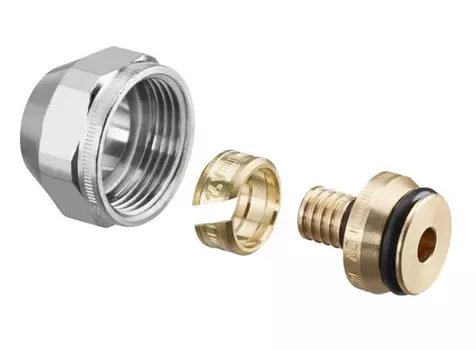 Концовка Oventrop Cofit S 17-3/4" НГ никель