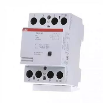 Контактор модульный ABB ESB40-40N-06 (40А АС-1 4НО) 230В AC/DC 1SAE341111R0640