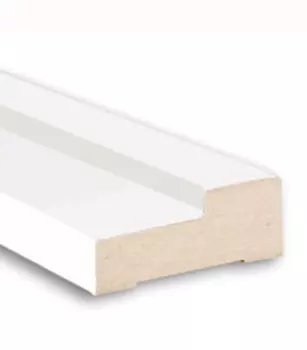 Коробка дверная Принцип Дуо ламинированная финишпленка белая 26х70х2070 мм 2.5 шт