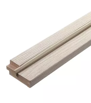 Коробка дверная Принцип Сканди Люкс экошпон лиственница крем с уплотнителем и пазом под добор 28х70х2070 мм 2.5 шт