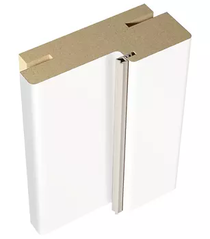 Коробка дверная Веллдорис Ольсен Эмалит экошпон белый эмалит телескопическая 30х74х2100 мм 2.5 шт