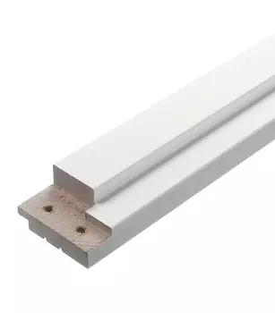 Коробка дверная Верда ламинированная финишпленка белое гладкое 34х70х2070 мм 620 мм 2.5 шт