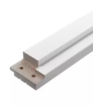 Коробка дверная Верда ламинированная финишпленка белое гладкое 34х70х2070 мм 720 мм 2.5 шт