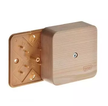 Коробка распределительная ОП 79х79х32мм IP40 сосна светлая основа Ruvinil 65004-27М