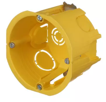 Коробка установочная Schneider Electric 68х45 мм с металлическими лапками для гипсокартона