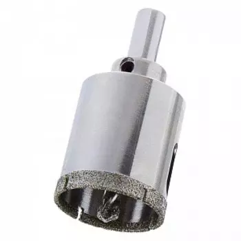 Коронка алмазная с центрирующим сверлом по керамограниту и керамике 120мм "Hagwert"