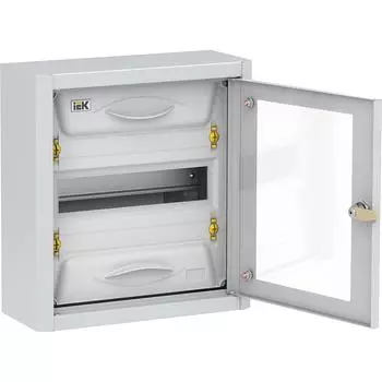 Корпус металлический IEK Titan 5 ЩРн-12 прозрачная дверь IP31 УХЛ3