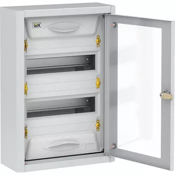 Корпус металлический IEK Titan 5 ЩРн-24 прозрачная дверь IP31 УХЛ3