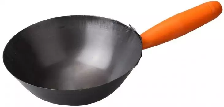 Ковш строительный с круглым дном и деревянной ручкой 160 мм