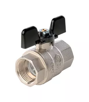 Кран шаровой Stout 3/4" бабочка резьба внутренняя-внутренняя