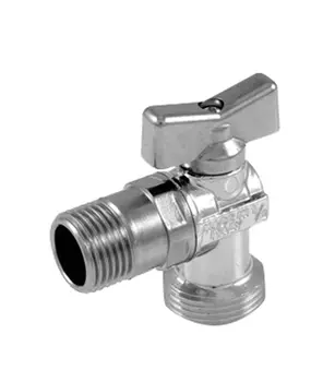 Кран шаровой для бытовой техники Tiemme 3/4"х1/2" НР хром