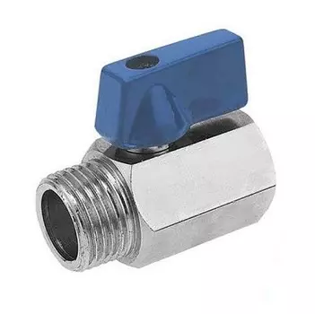 Кран шаровой мини латунный Remsan 451969 Г-Ш, ДУ-15