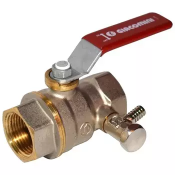 Кран шаровой полнопроходной латунный со сливом Giacomini R910Sх005