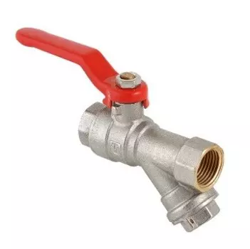 Кран шаровой полнопроходной латунный со встроенным фильтром Valtec Combi VT.292.N.04