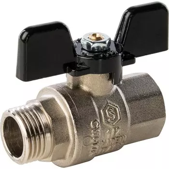 Кран шаровой полнопроходной латунный Stout SVB-0004-000015