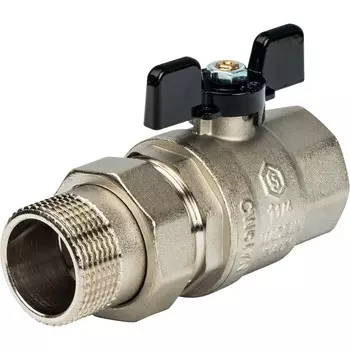 Кран шаровой полнопроходной латунный Stout SVB-0007-000032