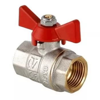 Кран шаровой полнопроходной латунный Valtec Base VT.217.N.04