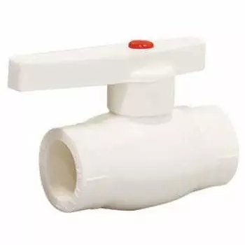 Кран шаровой PP-R СТМ Пласт CPBV0032 32 мм белый