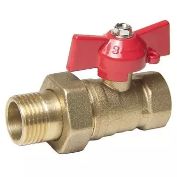 Кран шаровой Оптима SOAFM034 с накидной гайкой 3/4 дюйма для воды