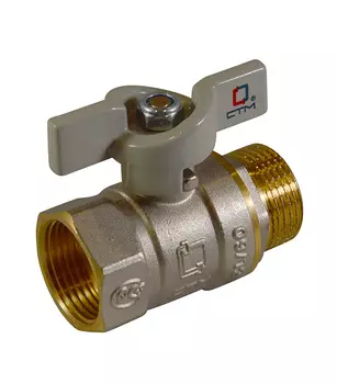 Кран шаровой СTM 1" в/н бабочка