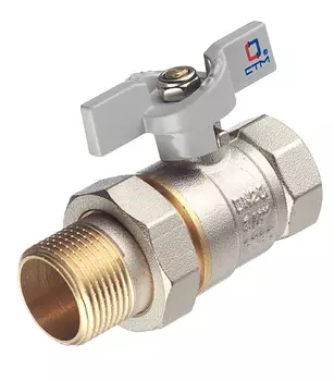 Кран шаровой СТМ 3/4" в/н с полусгоном бабочка