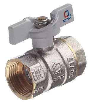 Кран шаровой СТМ 3/4" в/в бабочка