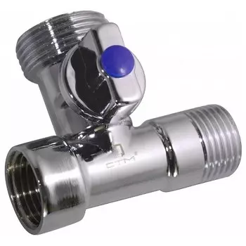 Кран шаровой СТМ CA3H1234 1/2х3/4х1/2 дюйма