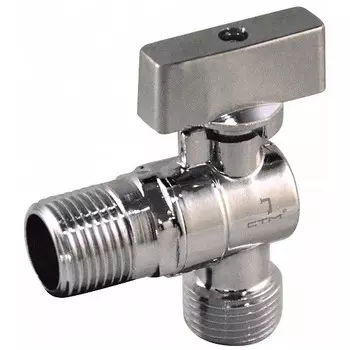 Кран шаровой СТМ CAMR1212 1/2х1/2 дюйма угловой с отражателем