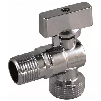 Кран шаровой СТМ CAMR1234 1/2х3/4 дюйма угловой с отражателем