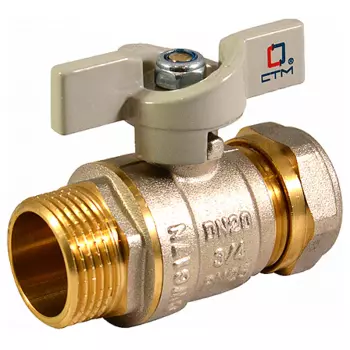 Кран шаровой СТМ Стандарт CWPM0126 26 мм 1 дюйм для воды