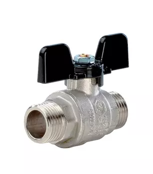 Кран шаровой Stout 1/2" н/н бабочка