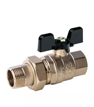 Кран шаровой Stout 3/4" в/н со сгоном бабочка