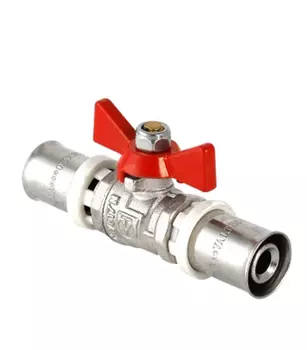 Кран шаровый Valtec 16 пресс бабочка