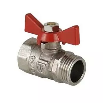 Кран шаровый Valtec 1/2" ВР-НР бабочка COMPACT VT.093.N.04