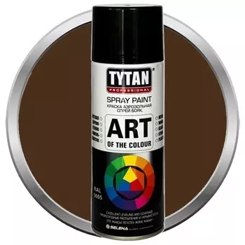 Краска акриловая Tytan Professional Art of the colour аэрозольная коричневая 8017 400 мл