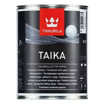 Краска декоративная Tikkurila Taika HL серебристая лазурь 0,9 л