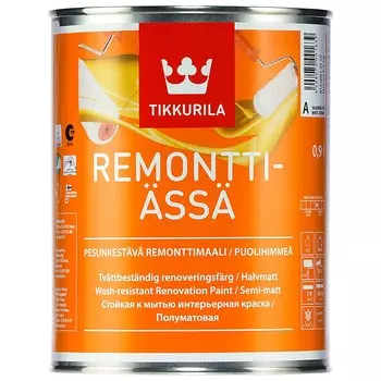 Краска для интерьеров Tikkurila Remontti Assa A 0,9 л