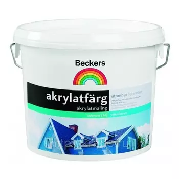 Краска фасадная Beckers Akrylatfarg BAS C 9 л