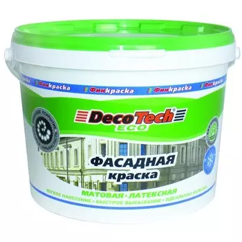 Краска фасадная DecoTech Eco 14 кг