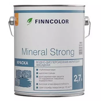 Краска фасадная "FINNCOLOR" акриловая, матовая, база А (2,7л)