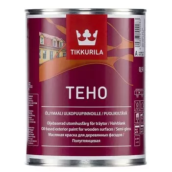 Краска фасадная Tikkurila Teho база А полуглянцевая 0.9 л