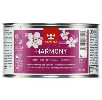 Краска интерьерная Tikkurila Harmony база A глубокоматовая 0.225 л
