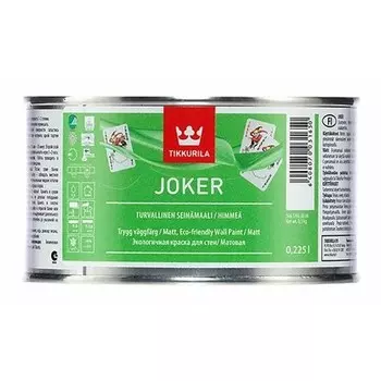 Краска интерьерная Tikkurila Joker база C матовая 0.225 л